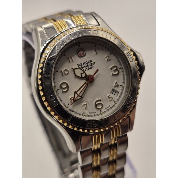 Wenger Swiss Military 79095 Date Dial 2 Tone Stainless Steel Ladies' Watch - Picture 5 of 10